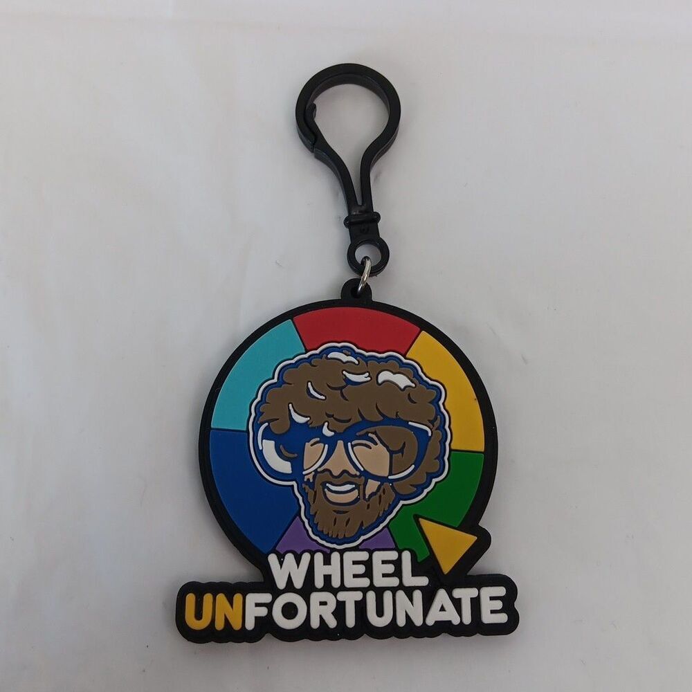 Dude Perfect Keychain Charm Lot Wheel Unfortunate Panda Golf Space Biking Logo - Picture 14 of 16